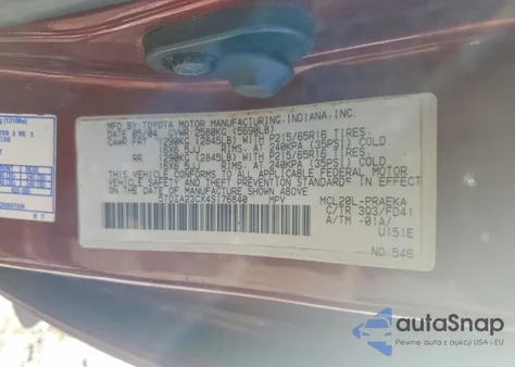 2004 Toyota Sienna Ce 8 Passenger из США, поврежденный, VIN 5TDZA23CX4S176840